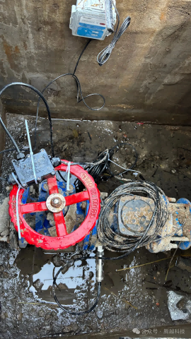 腾越科技大口径超声水表现场